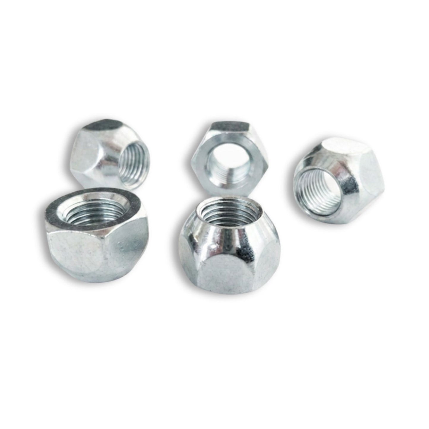M14x1.5 Conical Open End Wheel Nut (Oversized 23mm Hex - Zinc Plated)