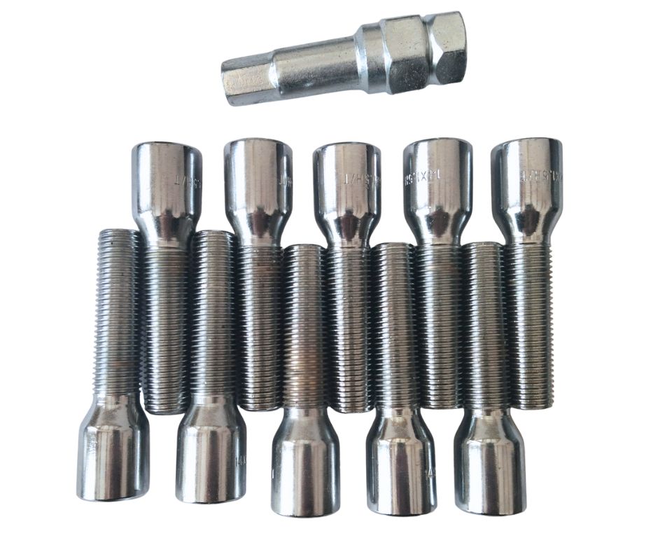 Tuner wheel bolts M14x1.5x50 - cone seat - set of 10