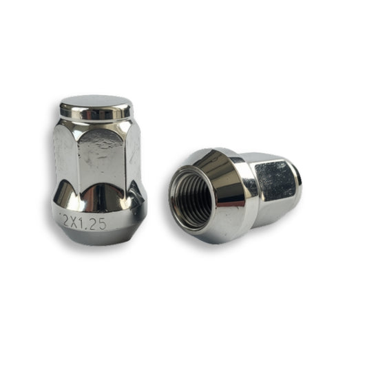 M12x1.25 Bulge Acorn Closed End Wheel Nut (Chrome Finish) – 17 Hex