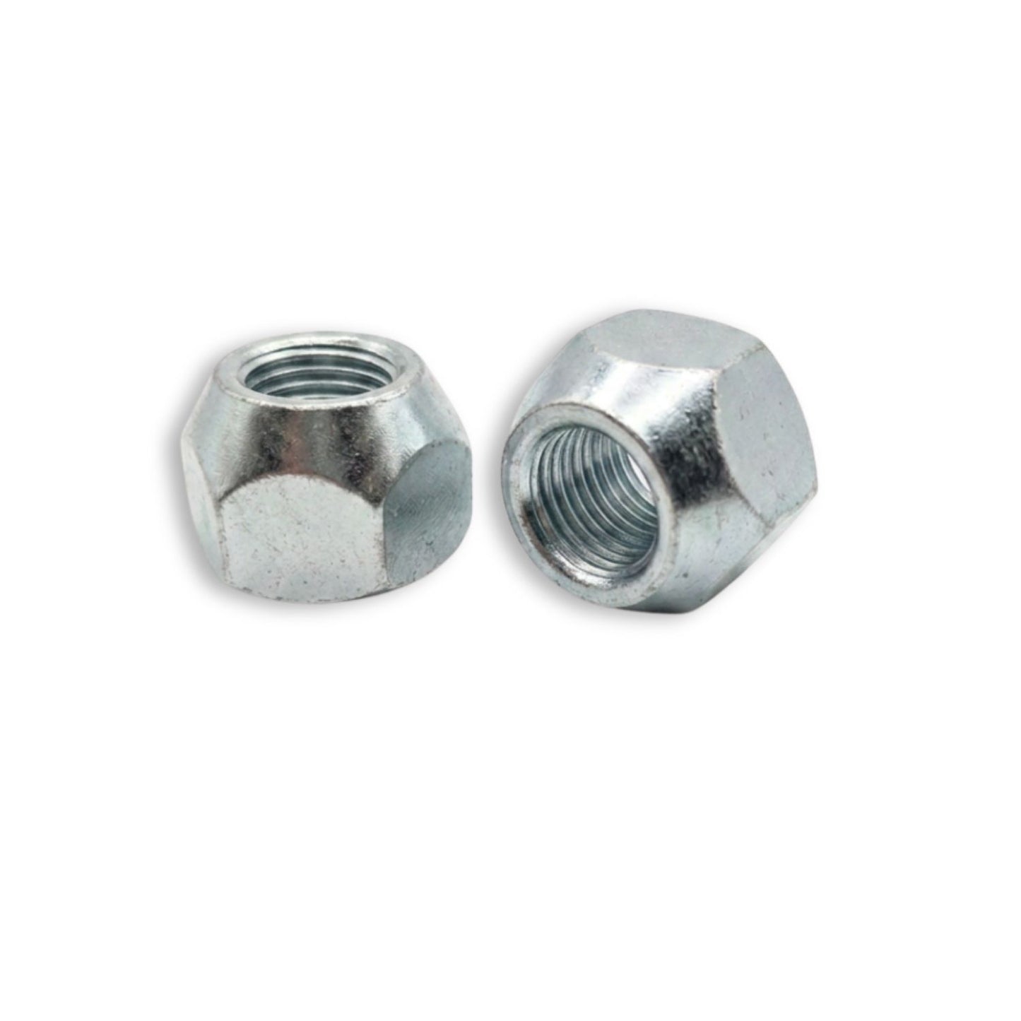 M12x1.25 Conical Open End Wheel Nut (21mm Hex - Zinc Plated)