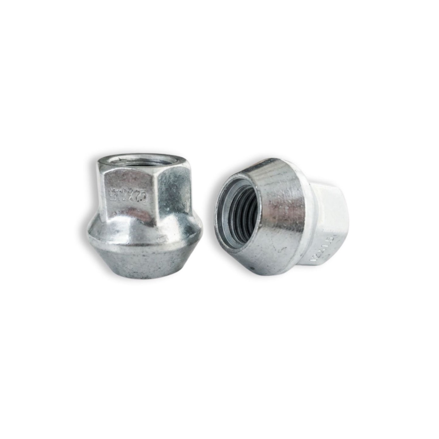 M12x1.5 Bulge Acorn Open End Wheel Nut (17mm Hex - Zinc Plated)