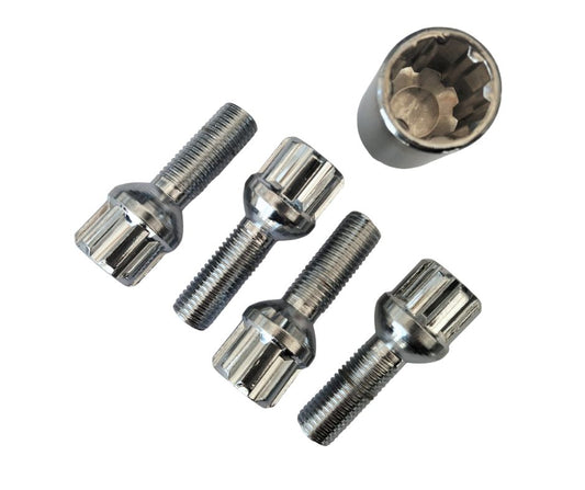 Lock wheel bolts -  ball seat - M12x1.5