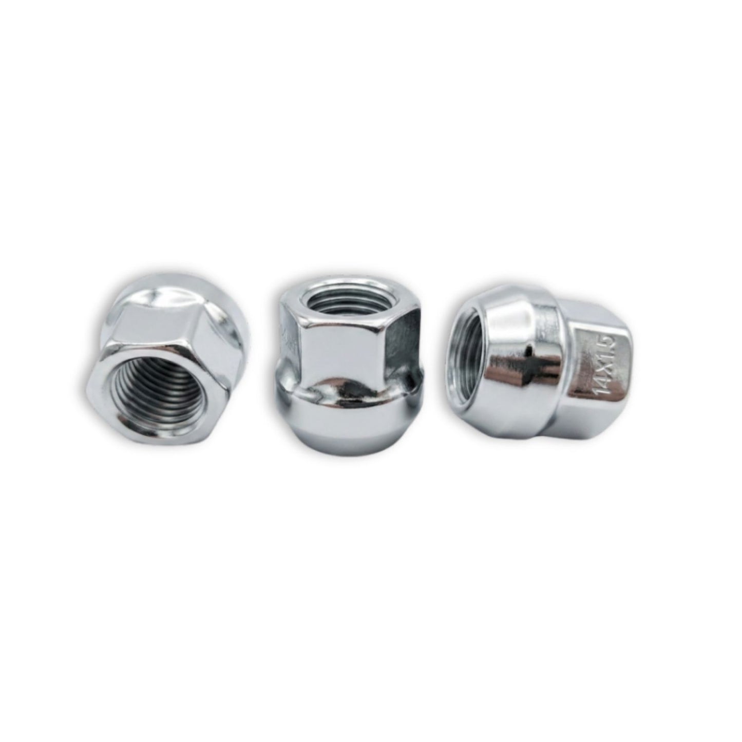 M14x1.5 Bulge Acorn Open End Mag Wheel Nut (19mm Hex)