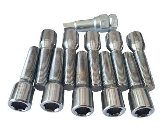 Tuner wheel bolts M14x1.5x50 - cone seat - set of 10