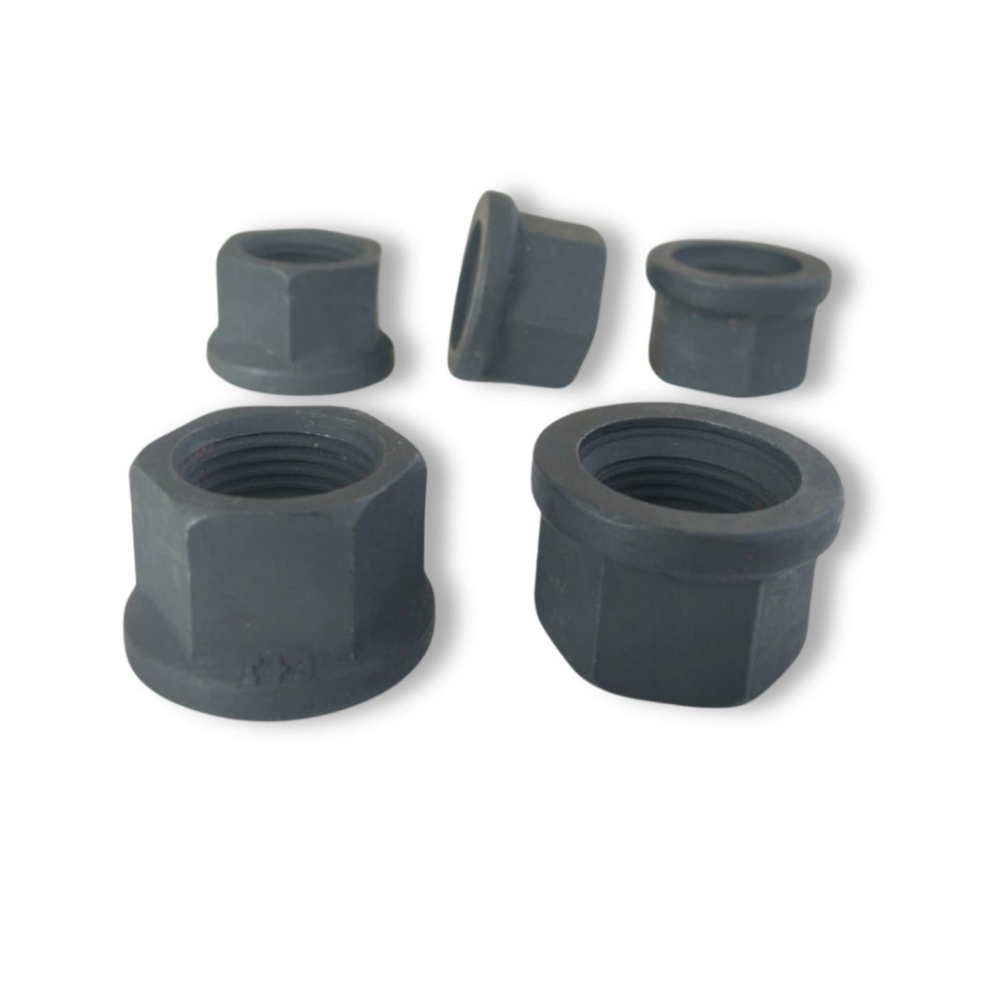 M18x1.5 Flange Flat Wheel Nut (Black Finish) – Heavy Duty & Agricultural