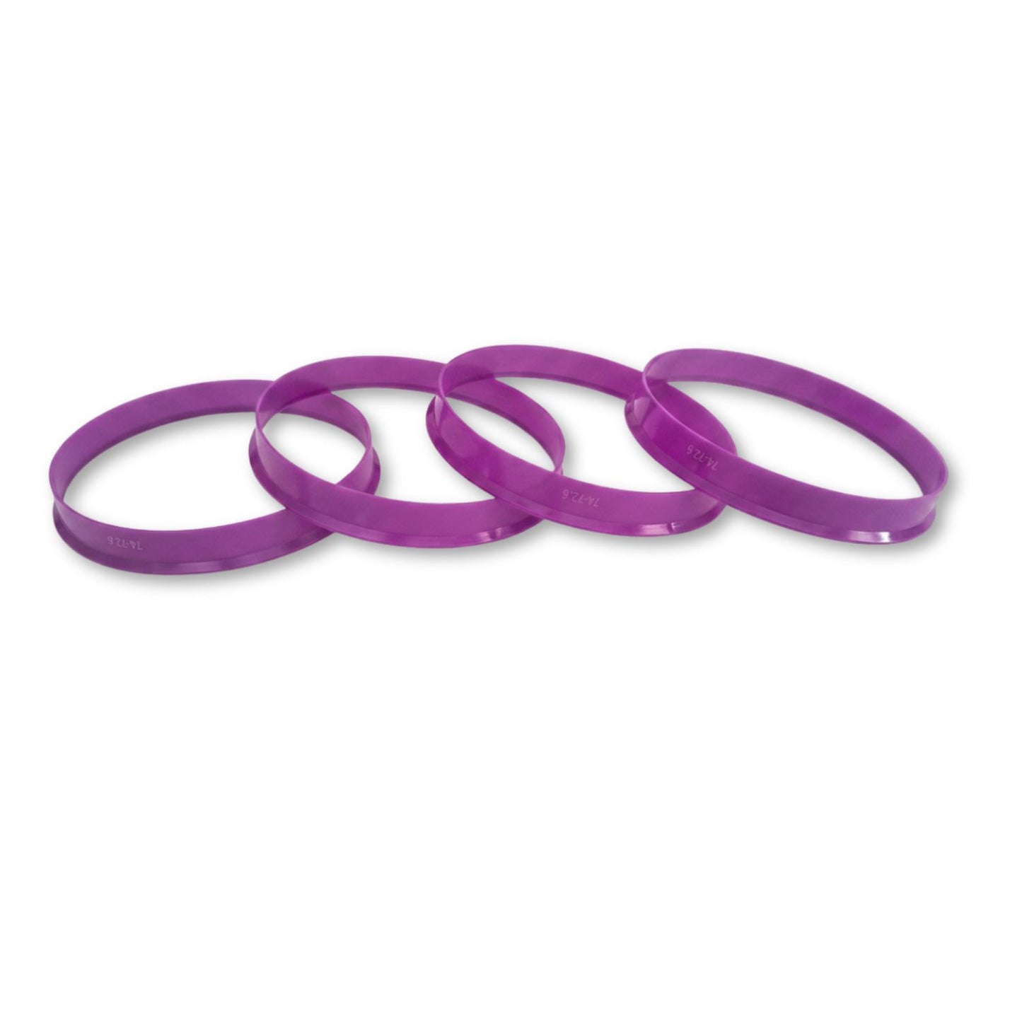 Hub-Centric Spigot Rings | 74.1mm OD (Wheel) to 72.5mm ID (Hub) | Hard-Wearing Nylon (Set of 4)