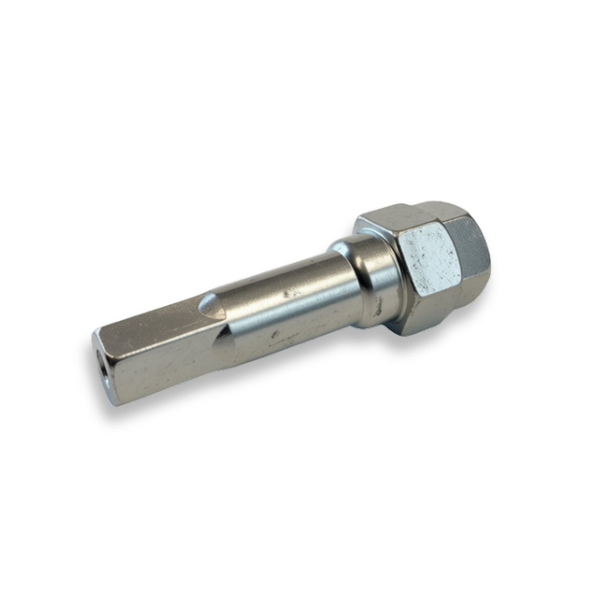 Tuner Key Adapter 6 Point 12mm | Dual Socket Drive (17mm & 19mm Hex) | Silver Zinc Plated