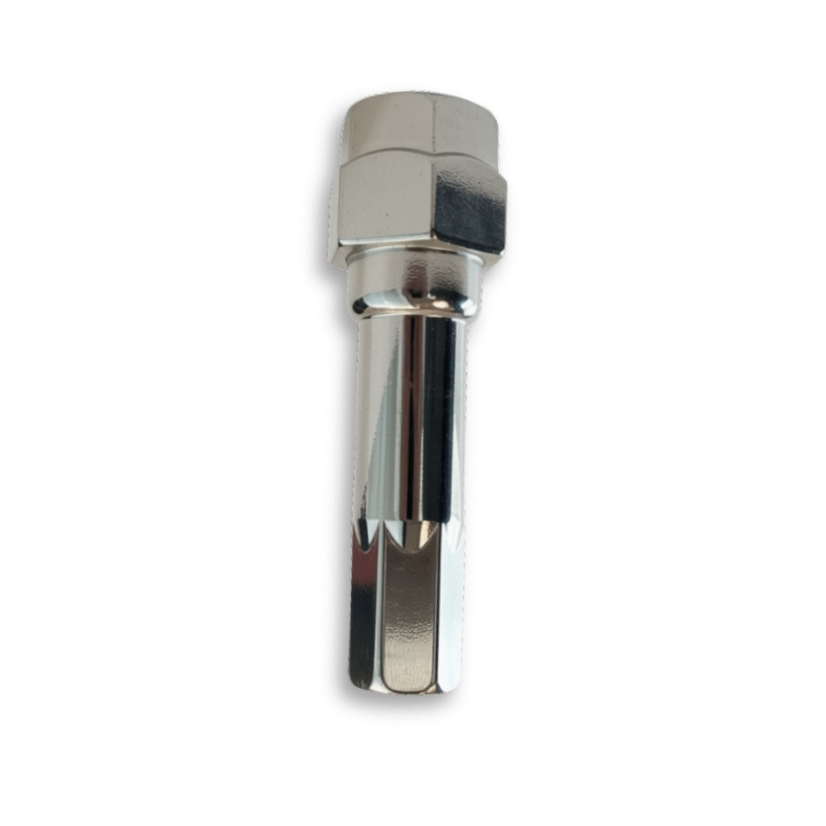 Tuner Key Adapter 6 Point 12mm | Dual Socket Drive (17mm & 19mm Hex) | Silver Zinc Plated