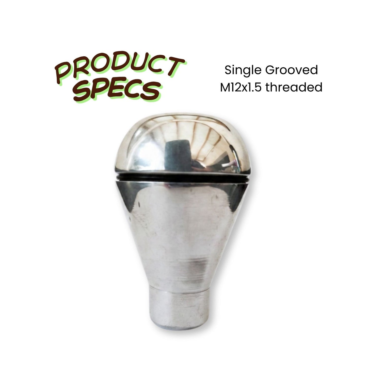 VW Golf Mk1 & Classic Beetle Aluminium Gear Knob | Single Groove Mirror Polish